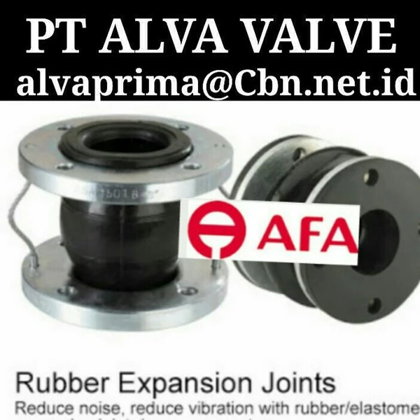 AFA FLEX RUBBER EXPANSION JOINT PT ALVA VALVE RUBBER TWINFLEX
