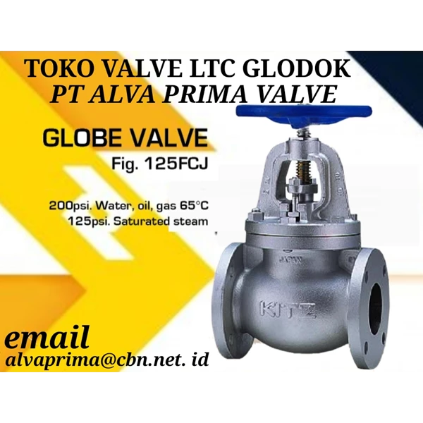 Globe Valve Fig 125FCJ PT Alva Valve 
